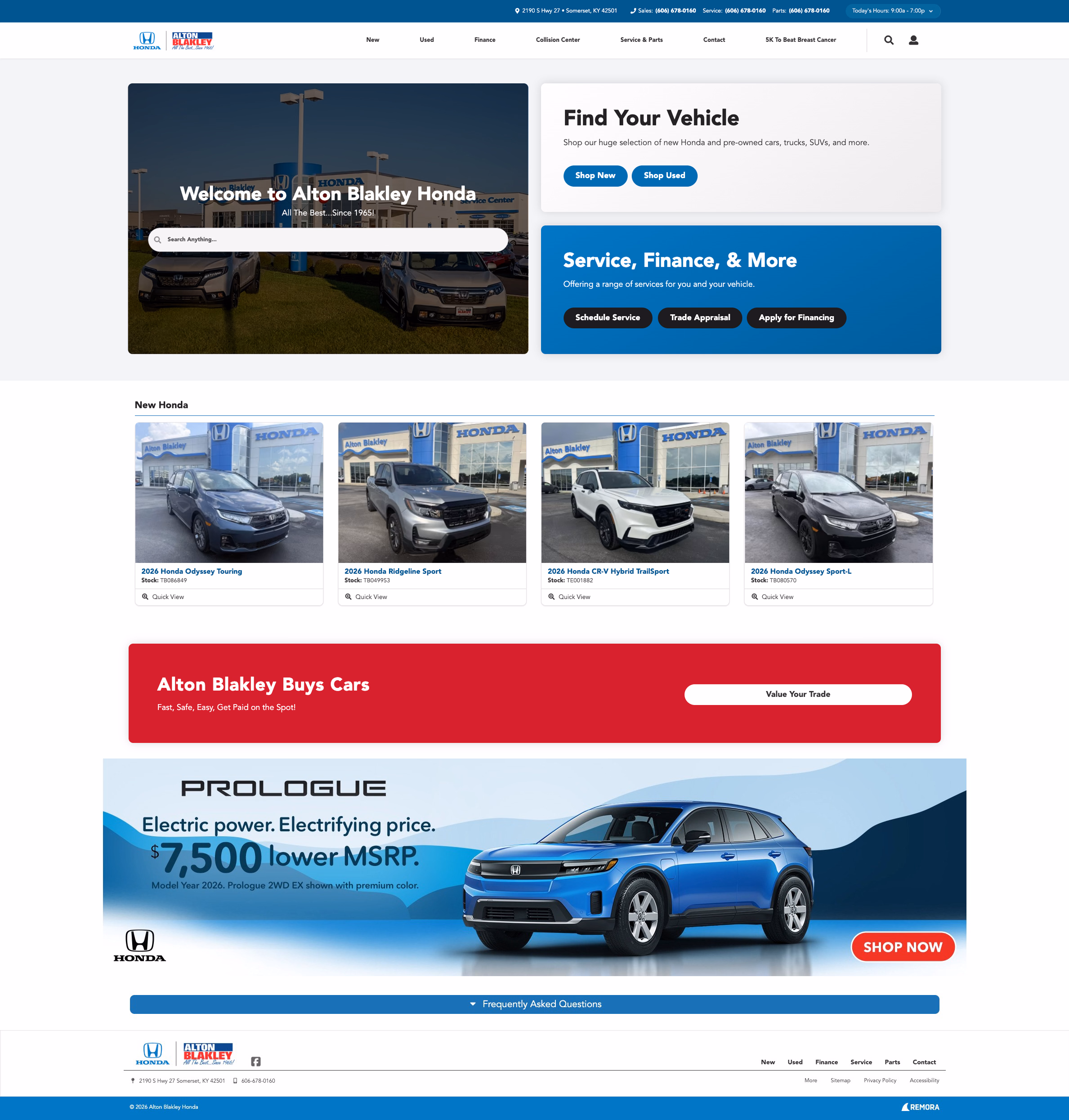 Alton Blakley Honda home page