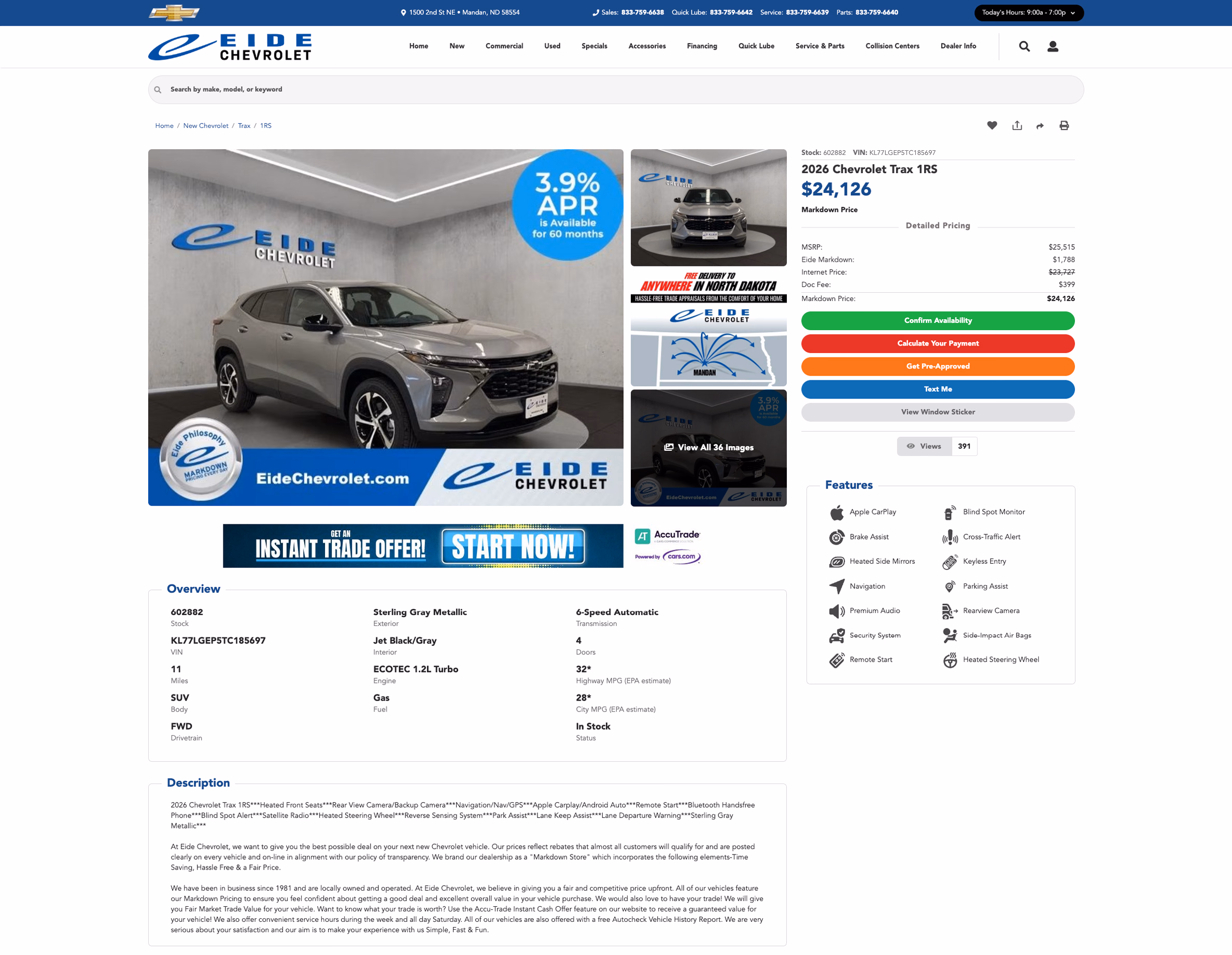 Eide Chevrolet detail page