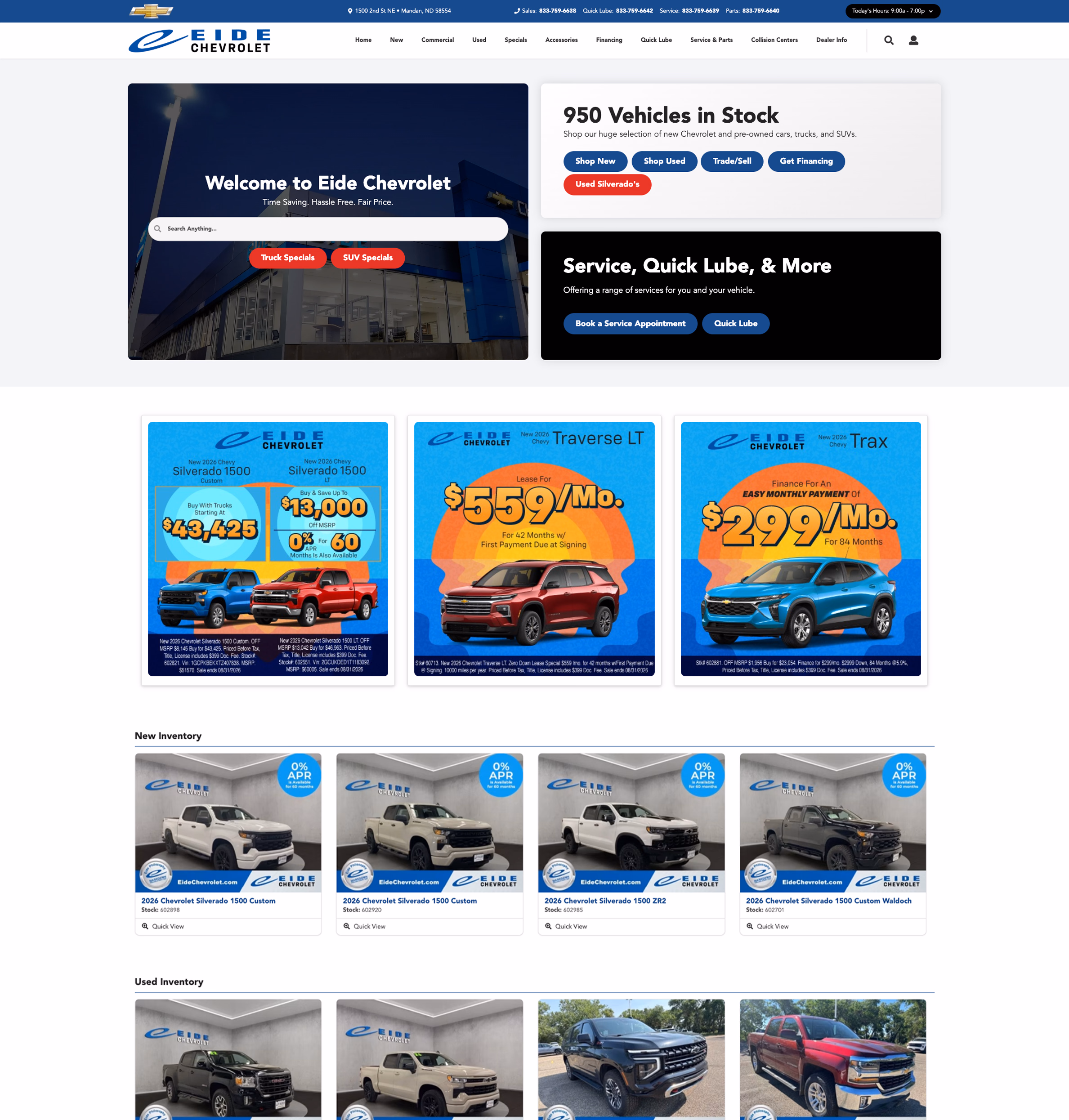 Eide Chevrolet home page