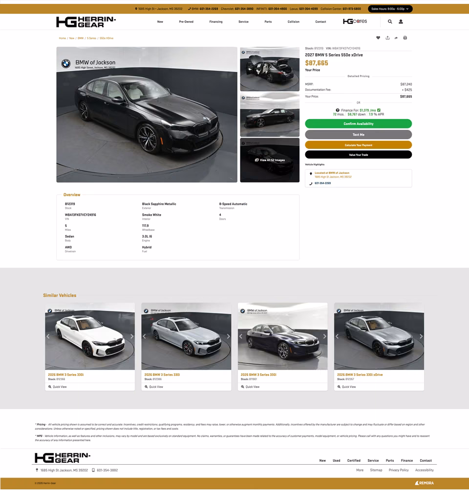 Herrin-Gear Automotive detail page