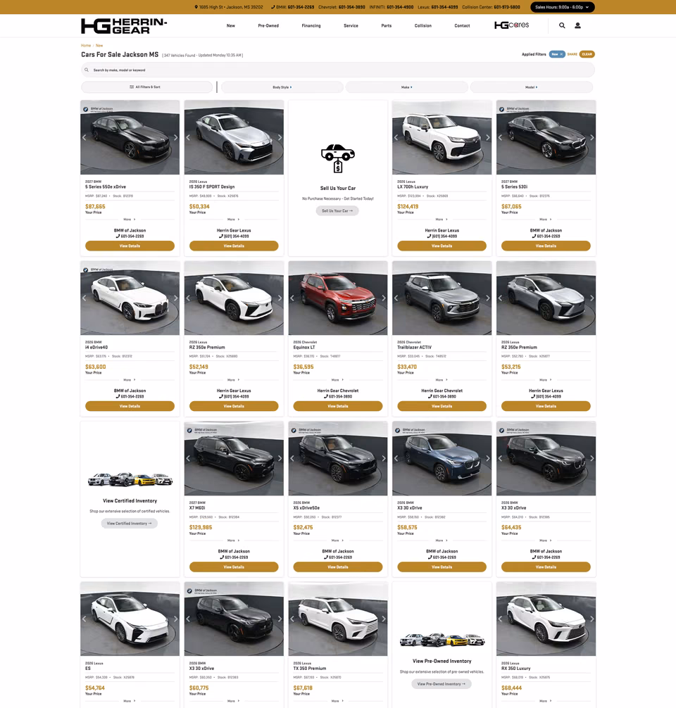 Herrin-Gear Automotive list page