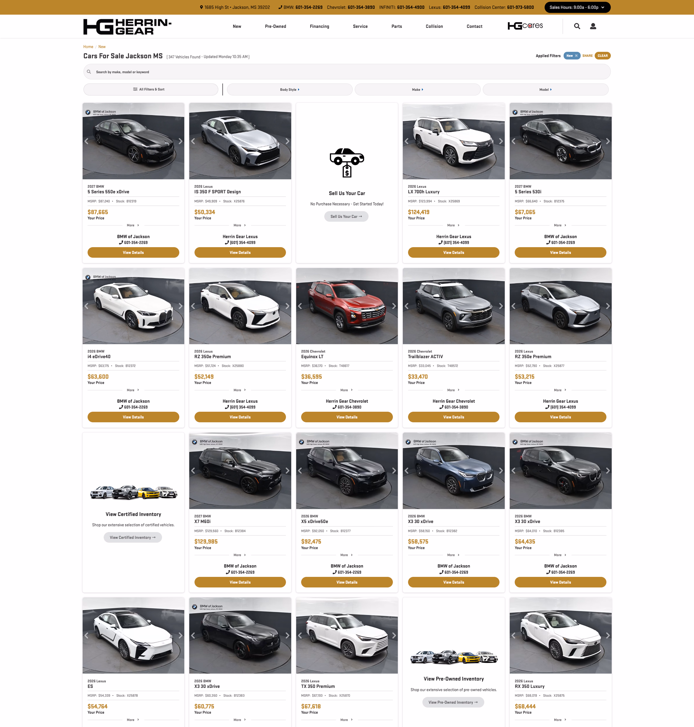 Herrin-Gear Automotive list page