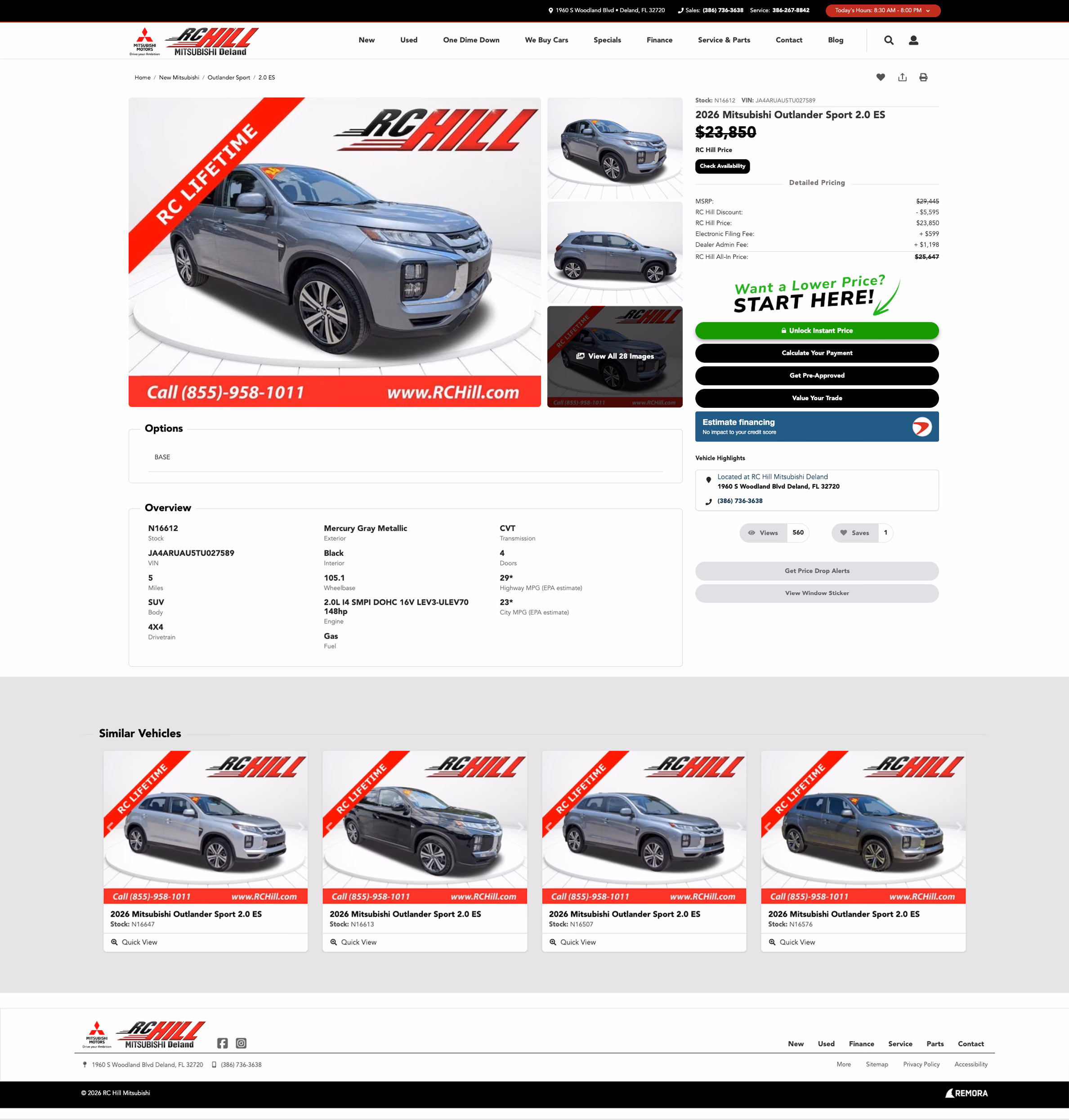 R.C. Hill Mitsubishi detail page