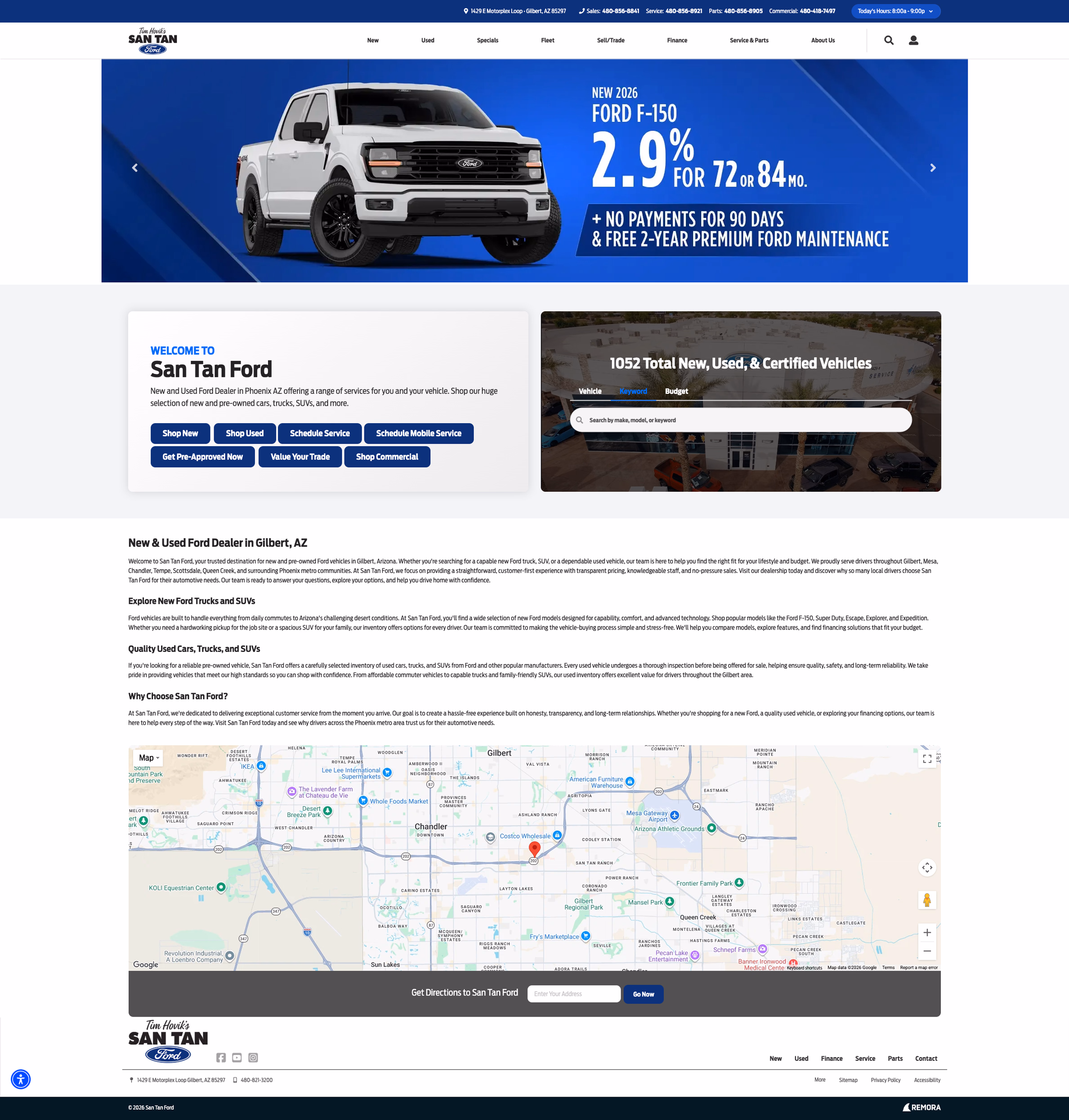 Santan Ford home page